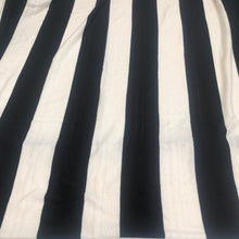 Load image into Gallery viewer, 66&quot; Modal Spandex Striped Black &amp; White Knit Fabric By the Yard | APC Fabrics