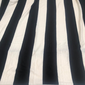 66" Modal Spandex Striped Black & White Knit Fabric By the Yard | APC Fabrics