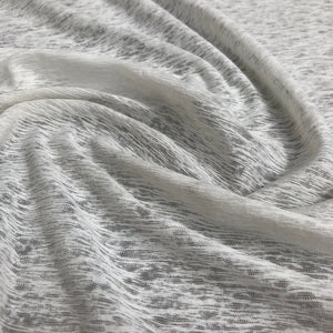 60" 100% Cotton Onion Slub 5 OZ Optic White Jersey Knit Fabric By the Yard | APC Fabrics