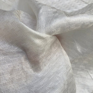 58" PFD Greige Goods 100% Rayon Bemberg Jacquard White Woven Fabric By the Yard | APC Fabrics