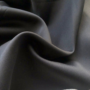 58" Dull Satin 100% Polyester Solid Black Woven Fabric By the Yard | APC Fabrics