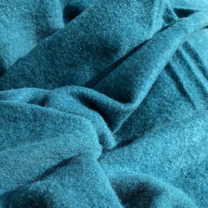 58" Modal Spandex Stretch Fleece Aqua Blue Knit Fabric By the Yard | APC Fabrics