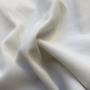 58" 100% Rayon Bengaline Faille PFD White Woven Fabric By the Yard | APC Fabrics