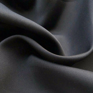 58" Dull Satin 100% Polyester Solid Black Woven Fabric By the Yard | APC Fabrics