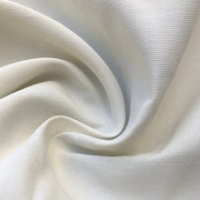 Load image into Gallery viewer, 58&quot; 100% Rayon Bengaline Faille PFD White Woven Fabric By the Yard | APC Fabrics