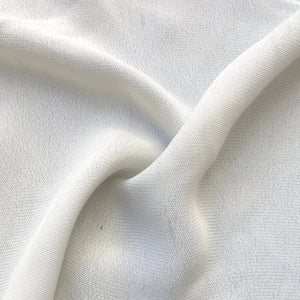 58" 100% Tencel Lyocell Georgette Solid White Light Woven Fabric By the Yard - APC Fabrics