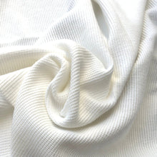 Load image into Gallery viewer, 58&quot; 100% Cotton PFD White Baby Thermal Knit Fabric By the Yard | APC Fabrics