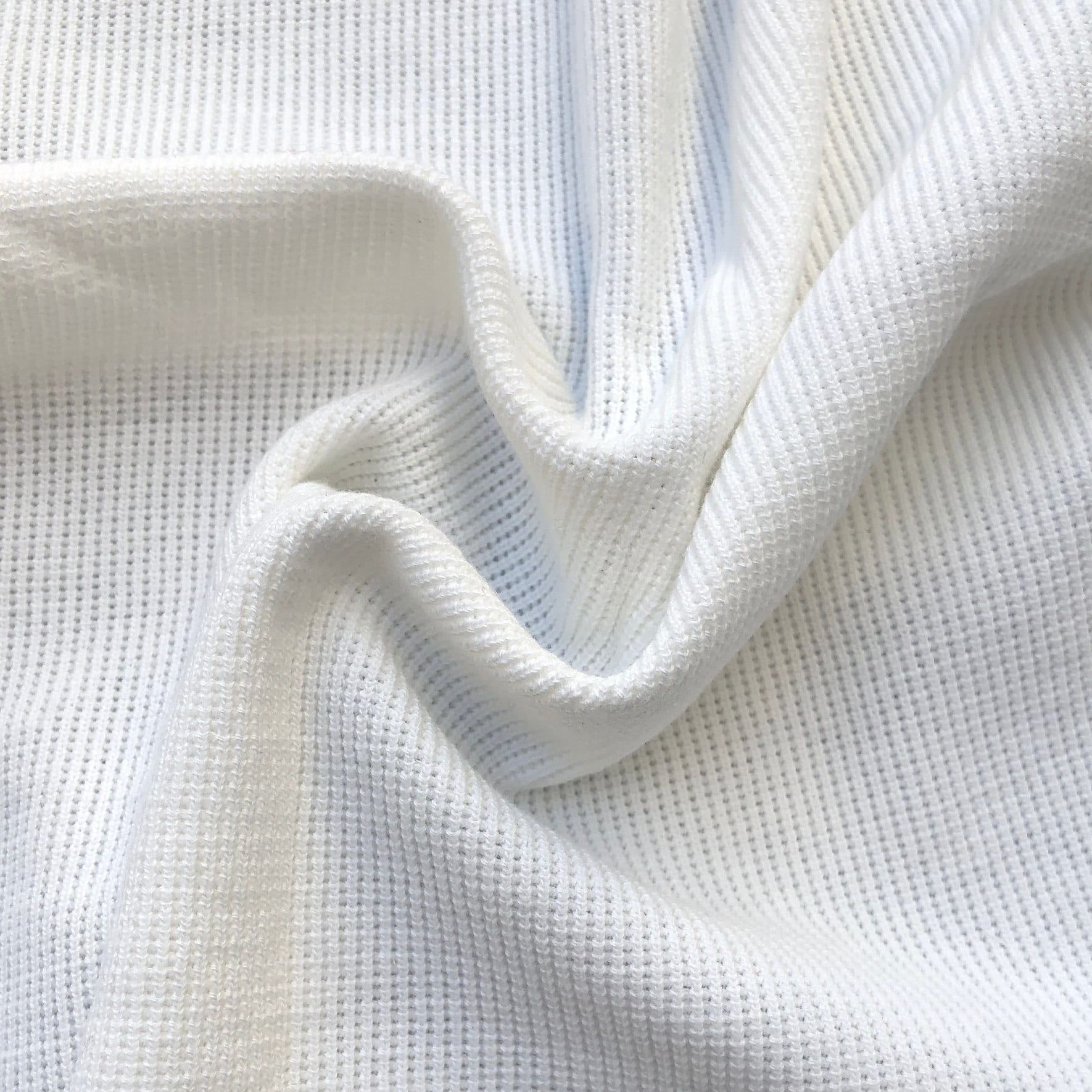 58 100% Cotton PFD White Baby Thermal Knit Fabric By the Yard
