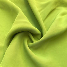 Load image into Gallery viewer, 58&quot; 100% Rayon Faille Blitz Bright Neon Green Light Weight Woven Fabric By the Yard | APC Fabrics