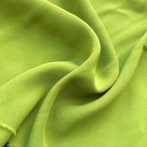 58" 100% Rayon Faille Blitz Orange & Lime Green Light Weight Woven Fabric By the Yard | APC Fabrics