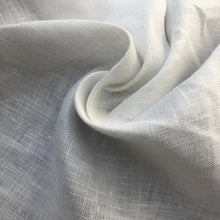 Load image into Gallery viewer, 60&quot; 100% Linen 4 OZ Handkerchief White Woven Fabric By the Yard | APC Fabrics