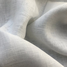 Load image into Gallery viewer, 52&quot; 100% Linen 5.5 OZ White Woven Fabric By the Yard | APC Fabrics