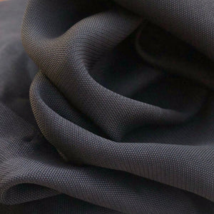 56" 100% Rayon Viscose Solid Black Medium Weight Georgette Woven Fabric By the Yard | APC Fabrics
