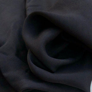 56" 100% Rayon Viscose Solid Black Medium Weight Georgette Woven Fabric By the Yard | APC Fabrics