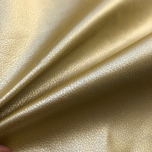 60" Gold Vinyl Pleather Scale Like Heavy Fabric By the Half Yard - APC Fabrics