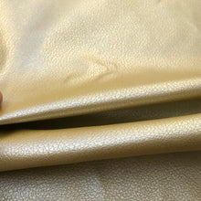 Load image into Gallery viewer, 60&quot; Gold Vinyl Pleather Scale Like Heavy Fabric By the Half Yard - APC Fabrics