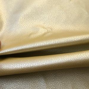 60" Gold Vinyl Pleather Scale Like Heavy Fabric By the Half Yard - APC Fabrics