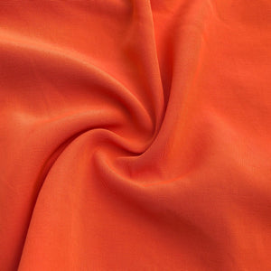 60" 100% Rayon Faille Blitz Dark Orange Woven Fabric By the Yard | APC Fabrics