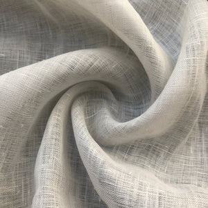 56&quot; 100% Linen Off White 3 OZ Handkerchief Woven Fabric By the Yard | APC Fabrics