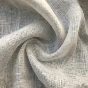 56&quot; 100% Linen Off White 3 OZ Handkerchief Woven Fabric By the Yard | APC Fabrics