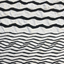 Load image into Gallery viewer, 52&quot; Rayon Spandex Lycra Stretch Black &amp; White Ikat Chevron Diagonal Striped Jacquard Knit Fabric By the Yard - APC Fabrics