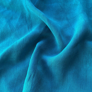 44" Neon Blue 100% Tencel Lyocell Cupro Georgette 4.5 OZ Light Woven Fabric By the Yard | APC Fabrics