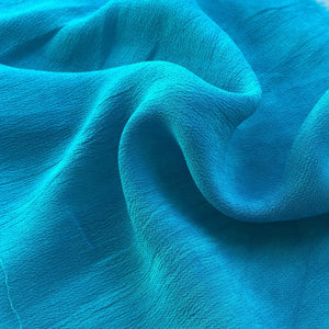 44&quot; Neon Blue 100% Tencel Lyocell Cupro Georgette 4.5 OZ Light Woven Fabric By the Yard | APC Fabrics