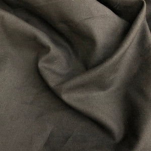 60" 100% Cotton 5 OZ Sheeting Jet Black Woven Face Mask Fabric By the Yard - APC Fabrics