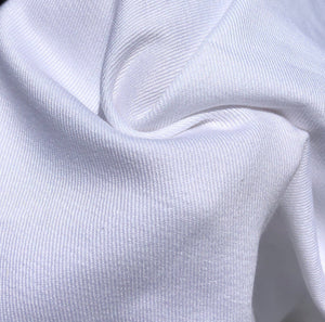 60" 100% Cotton Twill 7 OZ Optic White Apparel & Face Mask Woven Fabric By the Yard - APC Fabrics