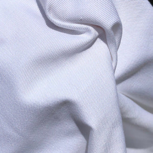 60" 100% Cotton Twill 7 OZ Optic White Apparel & Face Mask Woven Fabric By the Yard - APC Fabrics