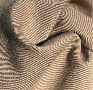 60" Rayon Blend Twill 6.5 OZ Khaki Apparel & Face Mask Woven Fabric By the Yard - APC Fabrics