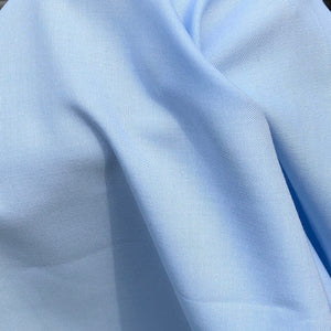 58" 100% Cotton Pima Chambray 6 OZ Light Baby Blue Apparel Woven Fabric By the Yard - APC Fabrics