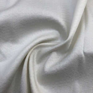 56" Spanish Tencel Lyocell Cotton Spandex  Stretch Gabardine Twill Satin White Woven Fabric By the Yard | APC Fabrics