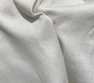 58" PFD Cotton Rayon Lycra Spandex Stretch Twill White 7.5 OZ Apparel Woven Fabric By the Yard - APC Fabrics