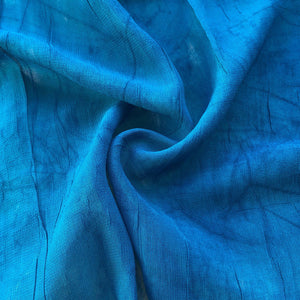 46" Ocean Blue 100% Tencel Lyocell Cupro Georgette 4.5 OZ Light Woven Fabric By the Yard - APC Fabrics