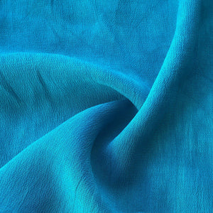 44&quot; Neon Blue 100% Tencel Lyocell Cupro Georgette 4.5 OZ Light Woven Fabric By the Yard | APC Fabrics