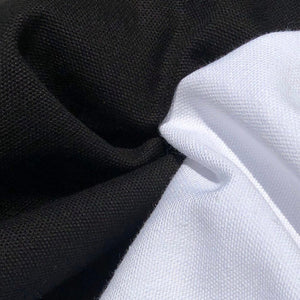 60" 100% Cotton Canvas 7 OZ Black & White Apparel and Face Mask Woven Fabric By the Yard | APC Fabrics