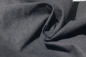 60" 100% Cotton Sheeting Black Light Woven Face Mask Fabric By the Yard - APC Fabrics
