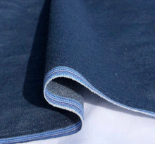 Load image into Gallery viewer, 58&quot; 100% Cotton Pima Chambray Denim 6 OZ Dark Blue Apparel Woven Fabric By the Yard - APC Fabrics