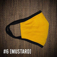 Load image into Gallery viewer, Mustard Yellow USA Made Face Mask &amp; Face Wear Jersey Knit Spandex | APC Fabrics