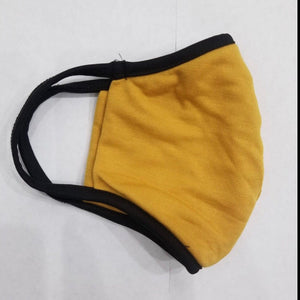 Mustard Yellow USA Made Face Mask & Face Wear Jersey Knit Spandex | APC Fabrics