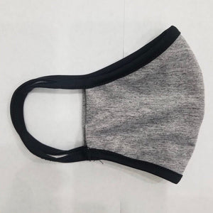 Dark Heather Gray USA Made Face Mask & Face Wear Jersey Knit Spandex | APC Fabrics