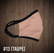 Load image into Gallery viewer, Taupe Pink USA Made Face Mask &amp; Face Wear Jersey Knit Spandex | APC Fabrics