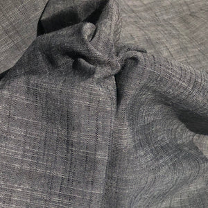 60" Cotton & Linen 5 OZ Gray Two Toned Cross Dye Woven Fabric By the Yard | APC Fabrics