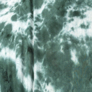 60” Modal & Spandex Stretch Tie Dyed Green White Apparel & Face Mask Jersey Knit Fabric By the Yard | APC Fabrics