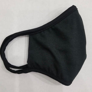 Black USA Made Face Mask & Face Wear Jersey Knit Spandex | APC Fabrics