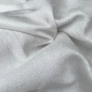 58" 100% Tencel Lyocell Boucle Satin White Woven Fabric By the Yard | APC Fabrics
