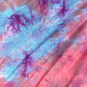 60” Bamboo 4-Way Stretch with Spandex Watermelon Cotton Candy Tie Dye Tie Dyed Apparel Jersey Knit Fabric By the Yard | APC Fabrics