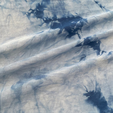 60” Bamboo 4-Way Stretch with Spandex Baby Blue Tie Dye Tie Dyed Apparel Jersey Knit Fabric By the Yard | APC Fabrics
