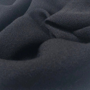 58" 100% Cotton Crepe Black 7 OZ Light Woven Fabric By the Yard | APC Fabrics